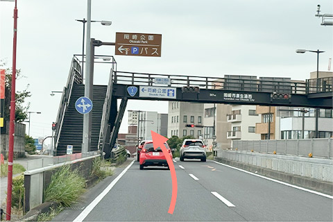 国道1号線(東側)岡崎方面