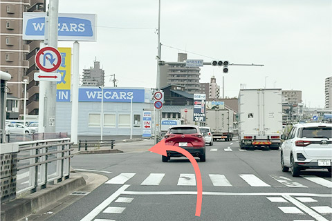 国道1号線(東側)岡崎方面